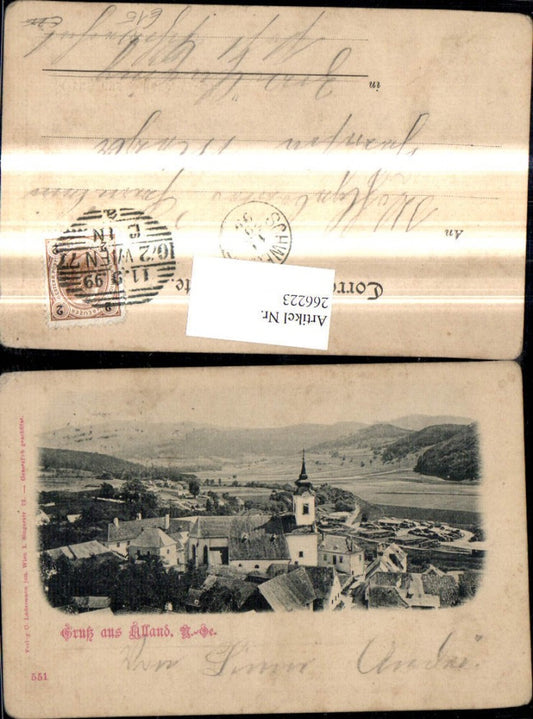 266223,Gruss a. Alland Teilansicht