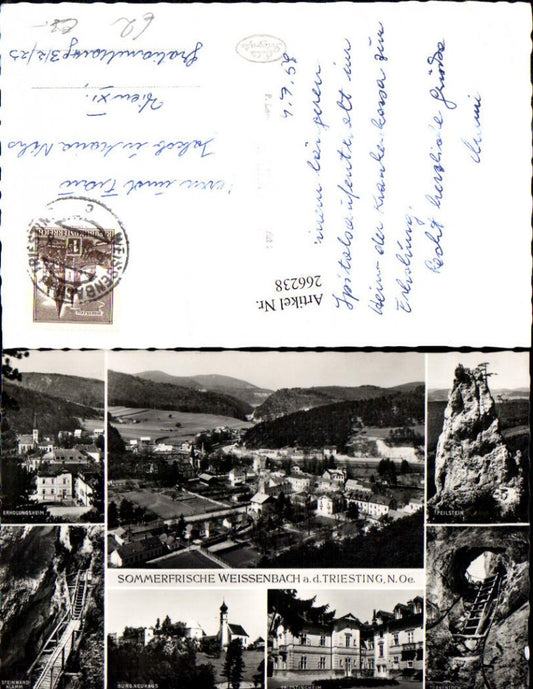 266238,Mehrbild Ak Weißenbach a. d. Triesting Peilstein Erholungsheim Burg Neuhaus Türkenloch