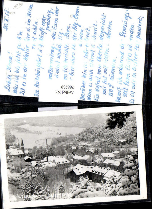 266239,Foto Ak Weißenbach a.d . Triesting Winteransicht 1952