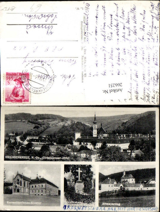 266251,Mehrbild Ak Heiligenkreuz Jagdschloss Mayerling Karmeliterinnen Kloster Cistercienser Abtei