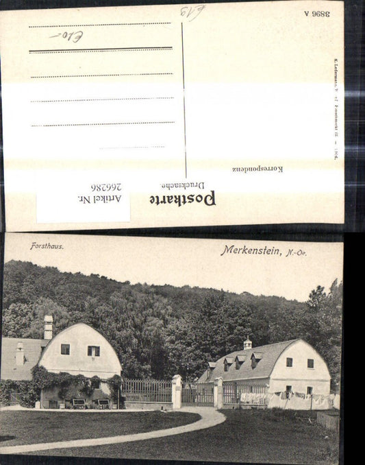 266286,Merkenstein Ansicht m. Forsthaus
