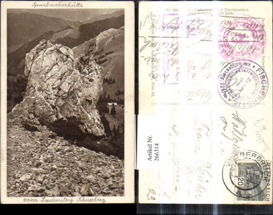 266314,Sparbacherhütte v. Fadensteig Schneeberg Puchberg