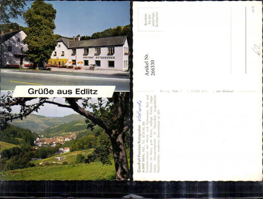 266330,Mehrbild Ak Edlitz Gasthof Katzgraber u. Totale
