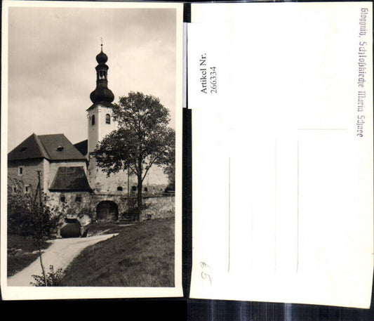 266334,Foto Ak Gloggnitz Schloßkirche Maria Schnee Kirche