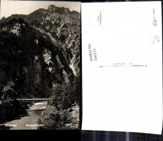 266335,Foto Ak Höllental Rechenbrücke b. Nasswald