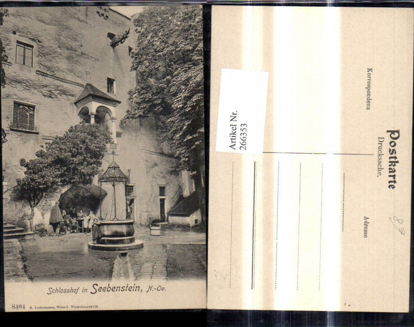 266353,Seebenstein Schlosshof Brunnen Schloss