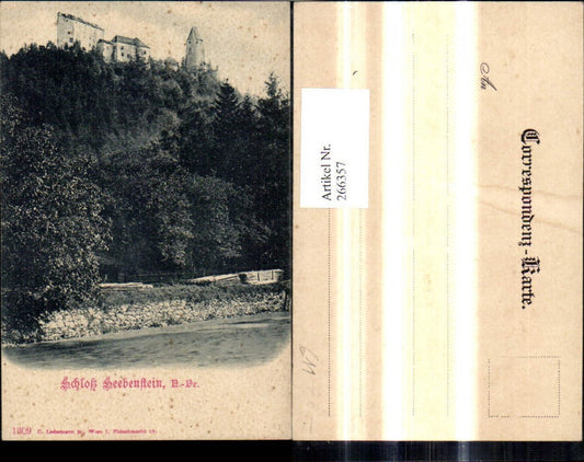 266357,Seebenstein Schloss