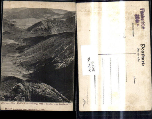 266370,Blick v. Hotel Hochschneeberg geg. Puchberg a. Schneeberg