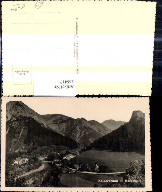 266417,Foto Ak Kaiserbrunn i. Höllental Reichenau a. d. Rax