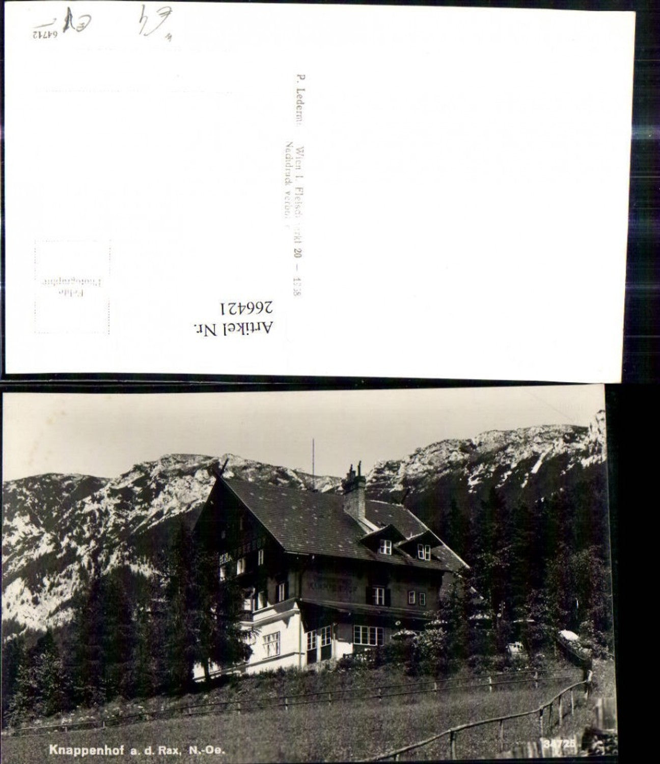 266421,Foto Ak Knappenhof a. d. Rax Reichenau a. d. Rax