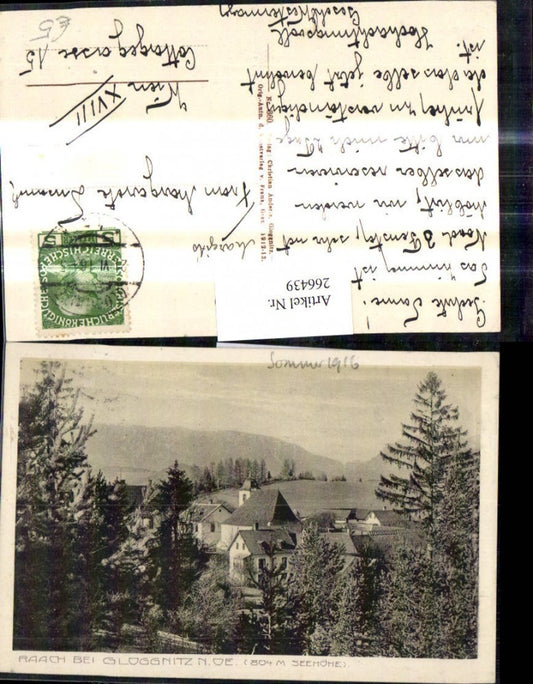 266439,Raach b. Gloggnitz Teilansicht 1916