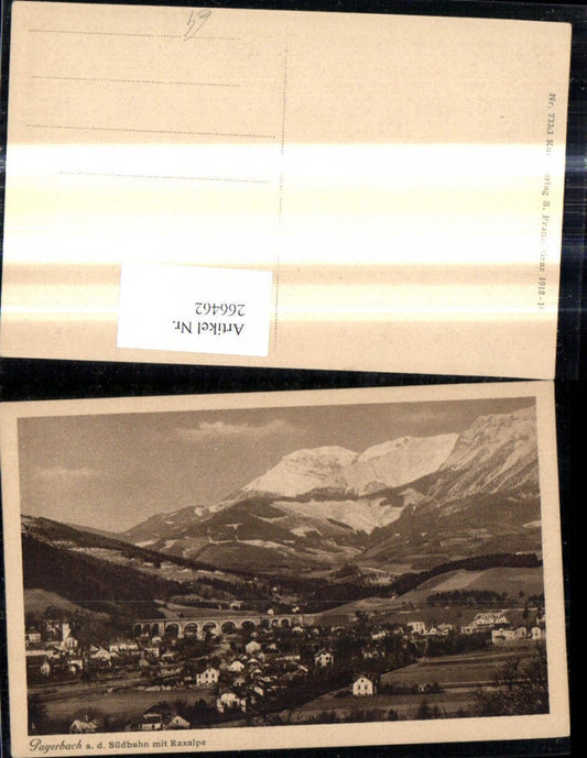 266462,Payerbach a. d. Südbahn m. Raxalpe