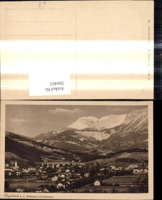 266463,Payerbach a. d. Südbahn m. Raxalpe