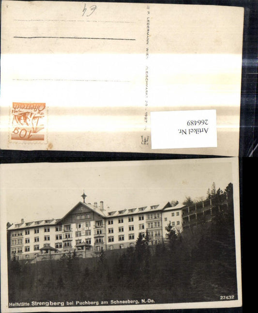 266489,Heilstätte Strengberg b. Puchberg a. Schneeberg