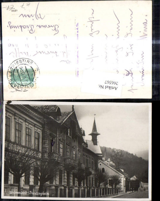 266567,Foto Ak Weissenbach a. d. Triesting Ansicht Triestingheim