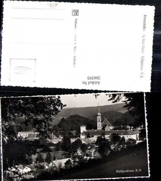 266593,Foto Ak Heiligenkreuz Ansicht Kirche