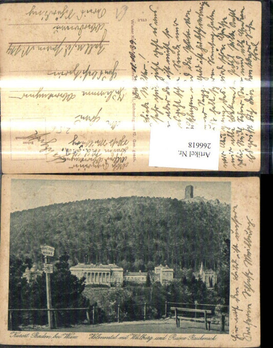 266618,Baden b. Wien Helenental m. Weilburg u. Ruine Rauheneck