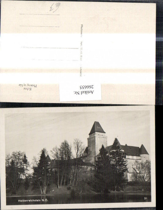 266655,Foto Ak Heidenreichstein Schloss Burg