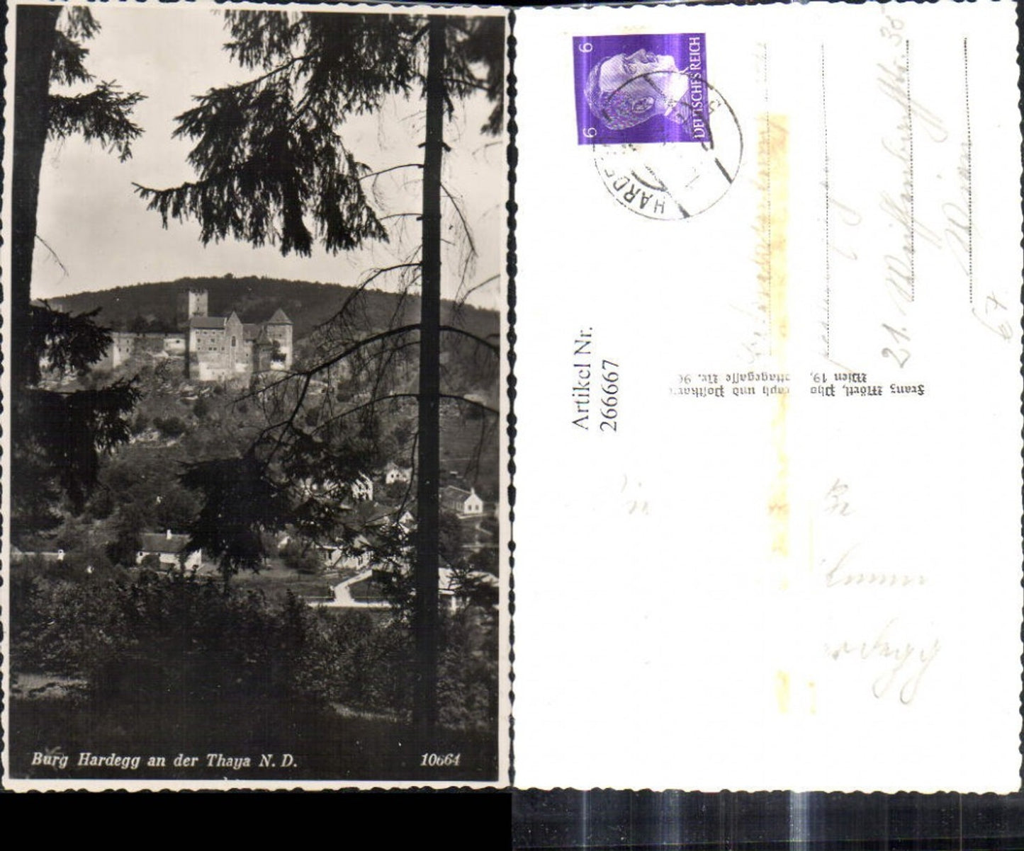 266667,Foto Ak Burg Hardegg a. d. Thaya