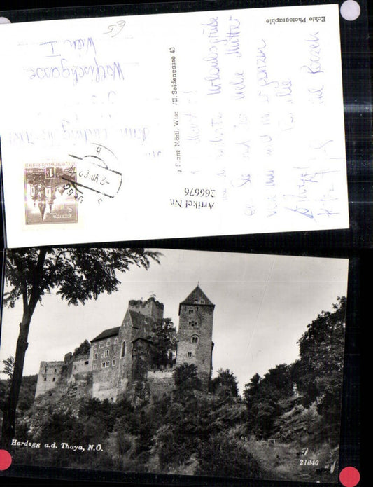 266676,Foto Ak Hardegg a. d. Thaya Burg