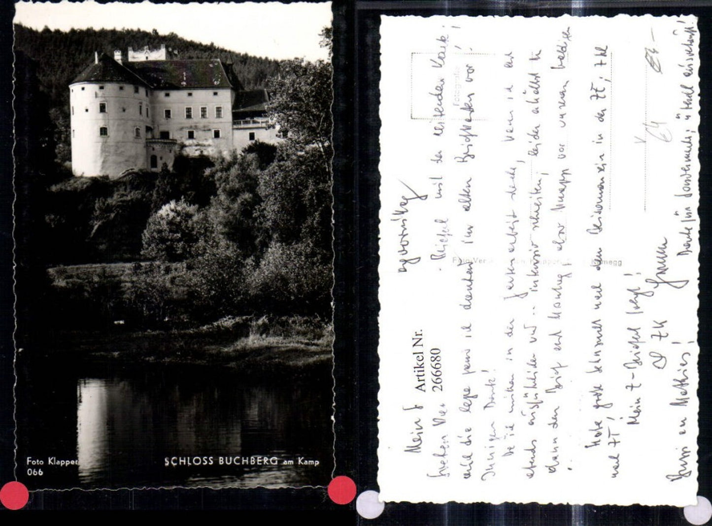 266680,Foto Ak Schloss Buchberg a. Kamp pub Anton Klapper 066