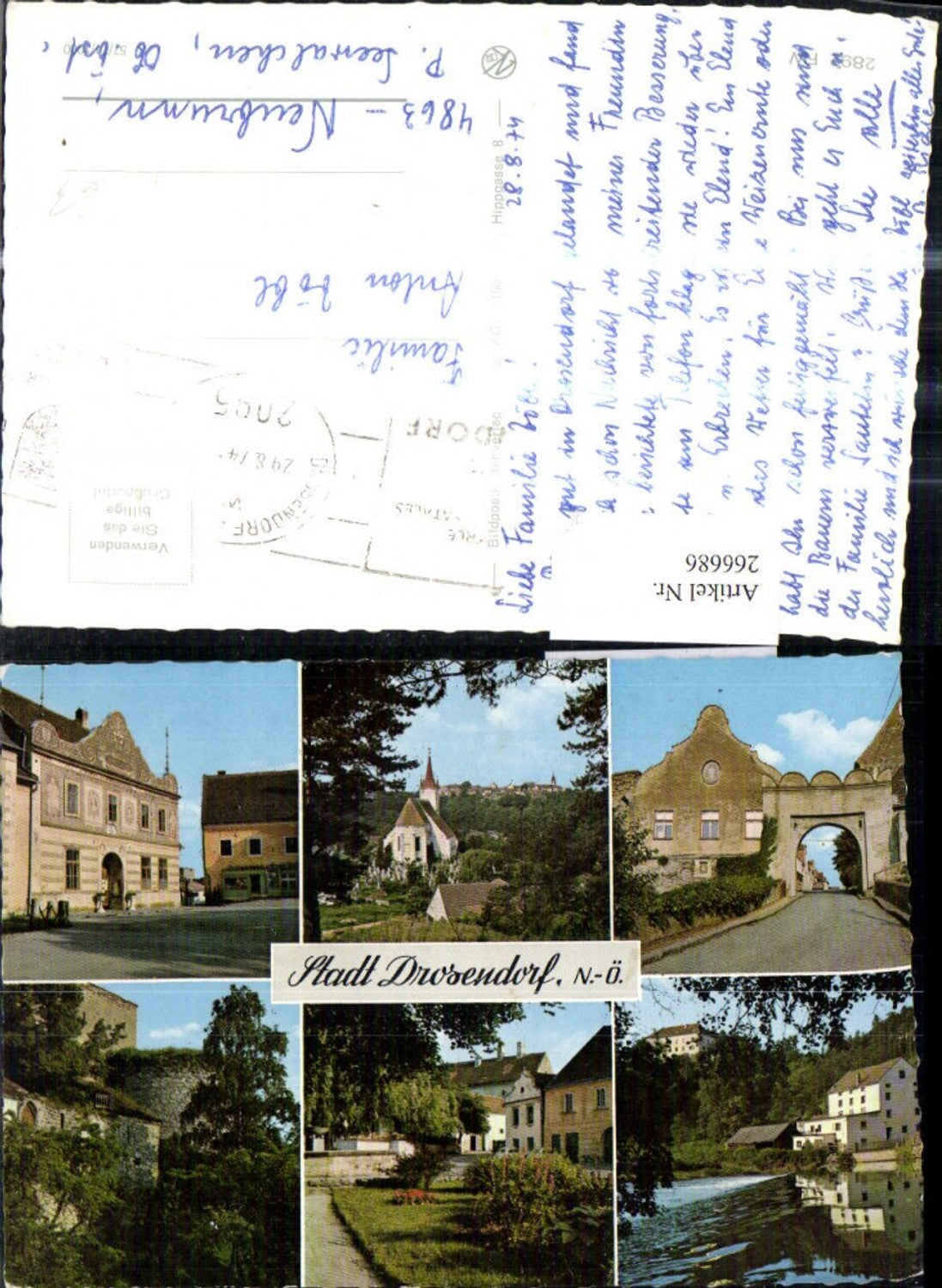 266686,Mehrbild Ak Stadt Drosendorf