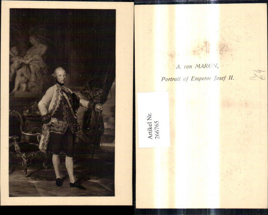 266765,Künstler Ak A. von Maron Portrait of Emperor Josef II Adel