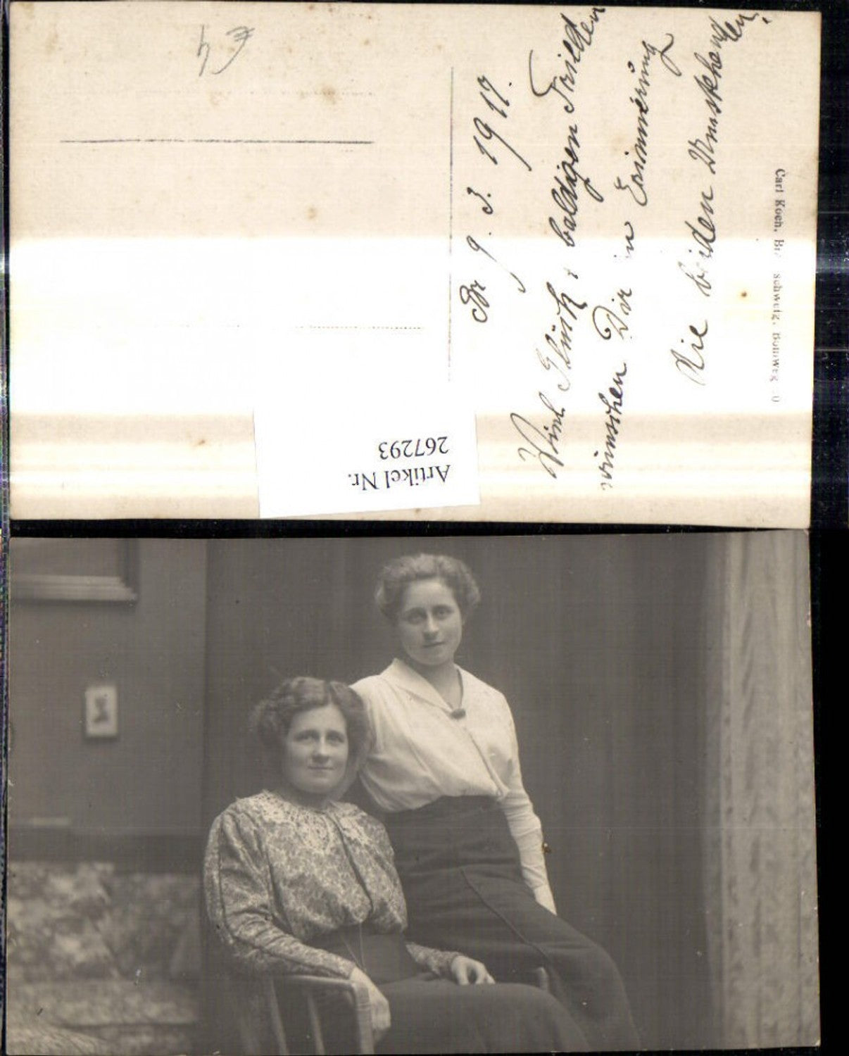 267293,Foto Ak Frauen Portrait 1917