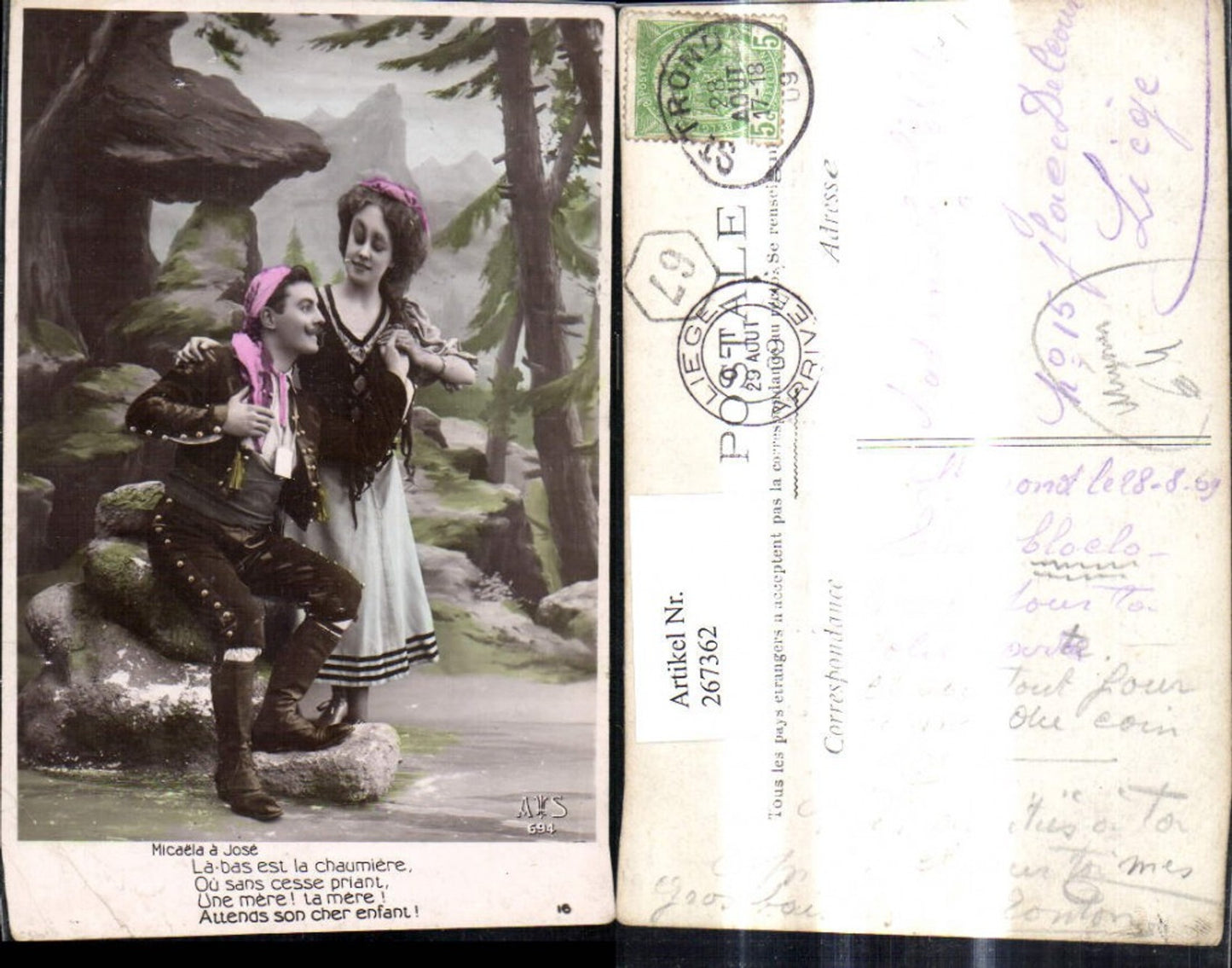 267362, Woman with man Mignon saying text