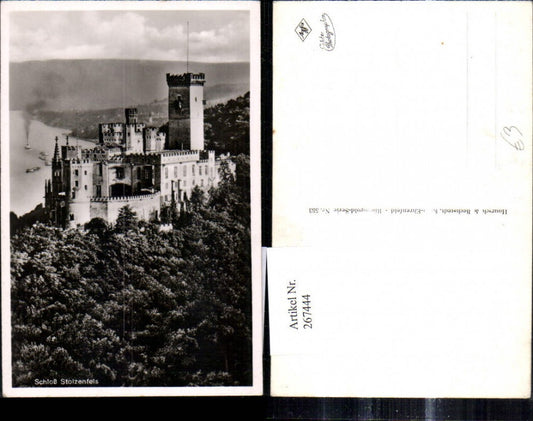 267444,Foto Ak Stolzenfels b. Koblenz Schloss Burg