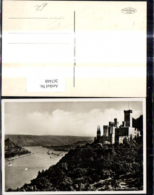 267448,Foto Ak Stolzenfels b. Koblenz Schloss Burg