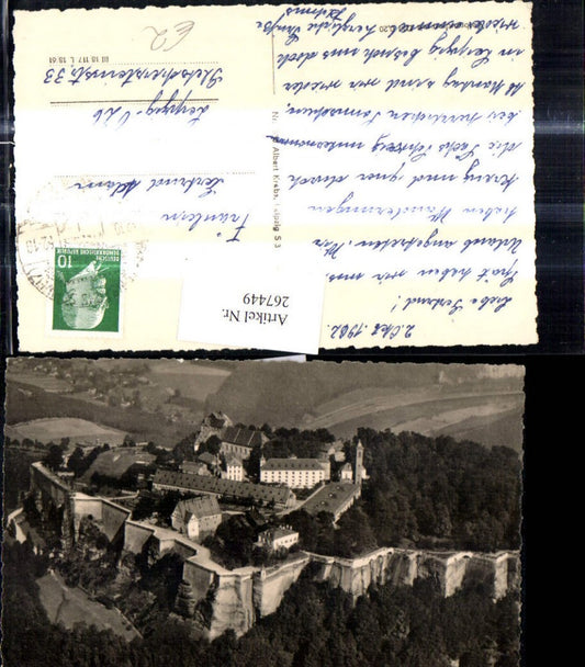 267449,Foto Ak Sächs. Schweiz Festung Königstein Schloss Burg