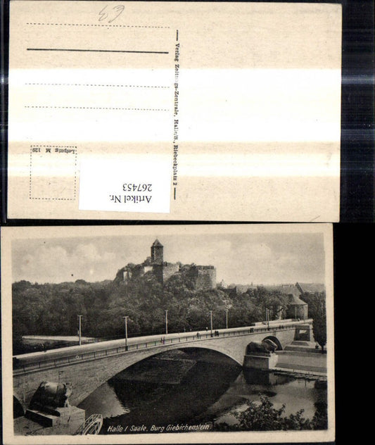 267453,Halle a. d. Saale Burg Giebichstein Brücke