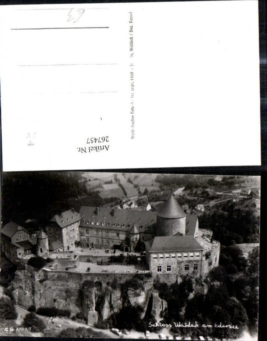 267457,Foto Ak Schloss Waldeck a. Edersee