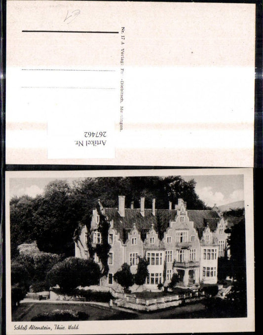 267462,Schloss Altenstein Thüringer Wald Bad Liebenstein Schloss Burg