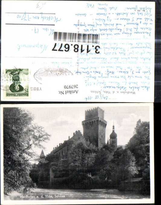 267970,Schloss Waidhofen a. d. Ybbs 1958