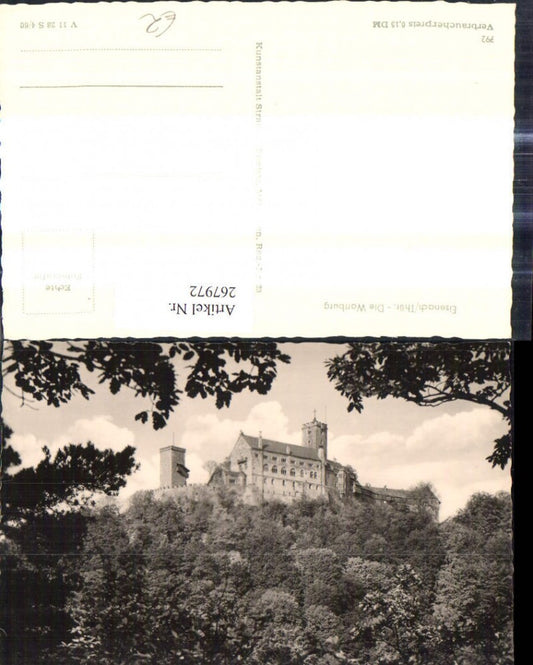 267972,Foto Ak Burg Die Wartburg Eisenach