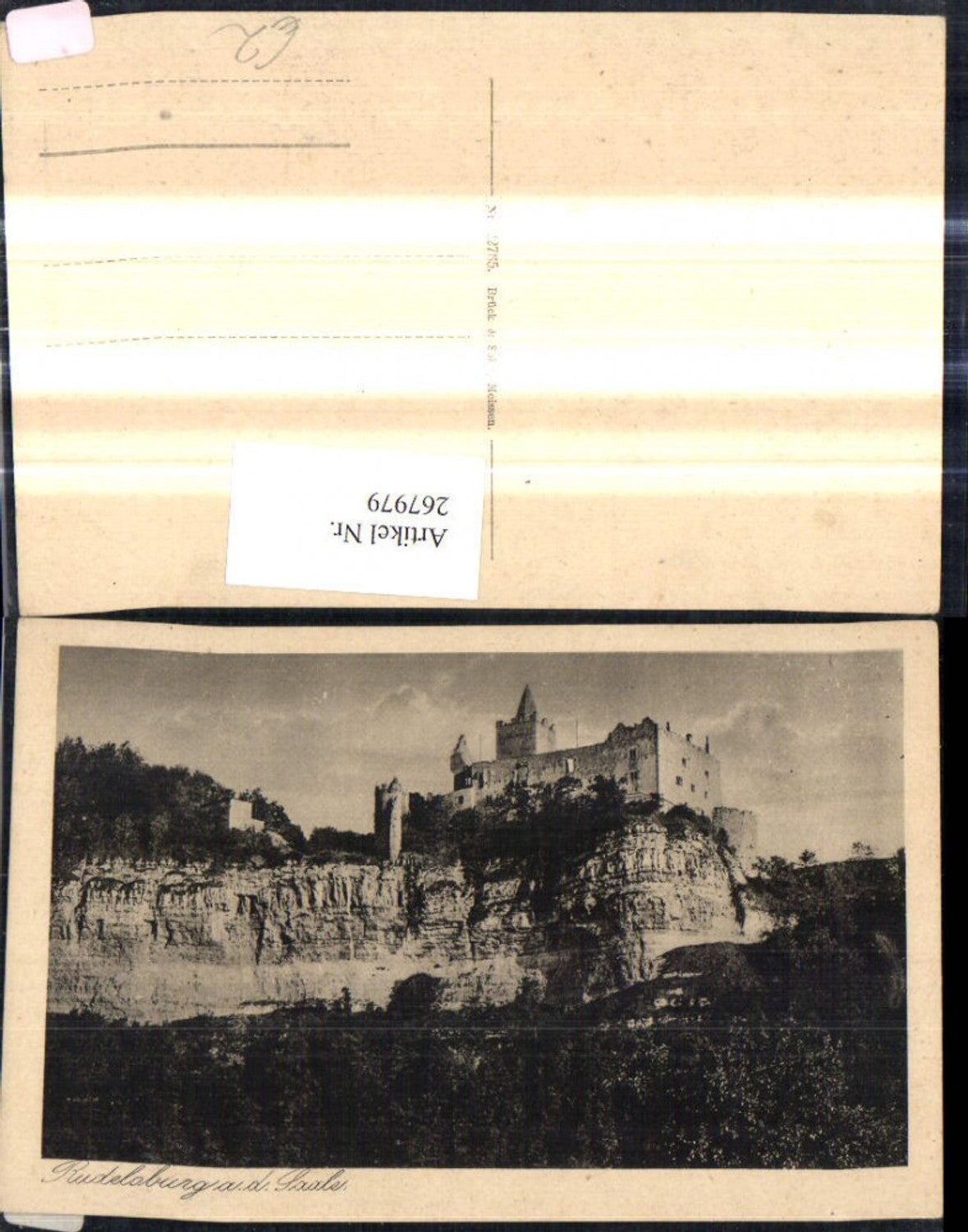 267979,Rudelsburg a. d. Saale Bad Kösen Schloss Burg