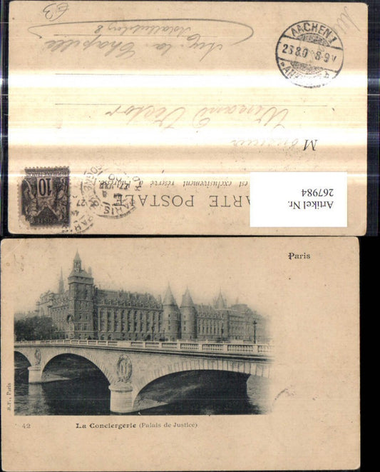 267984,Paris Brücke La Conciergerie Palais de Justice Schloss Burg