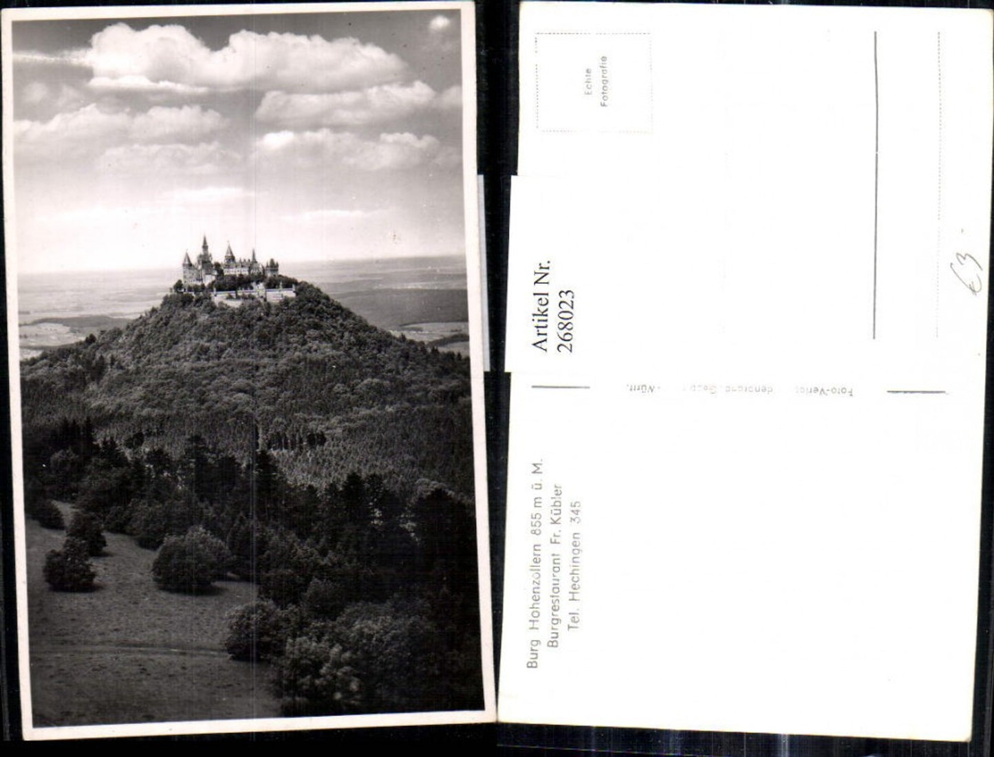 268023,Foto Ak Burg Hohenzollern Hechingen