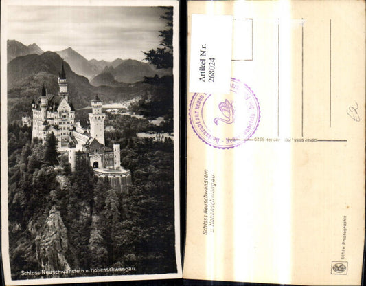 268024,Foto Ak Schloss Neuschwanstein u. Hohenschwangau