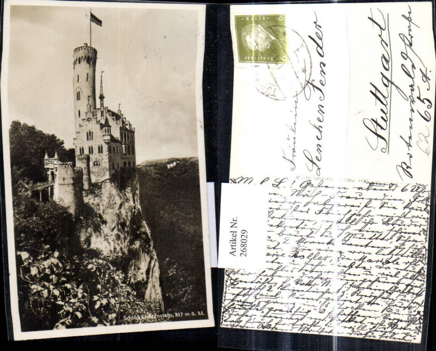 268029,Foto Ak Schloss Lichtenstein