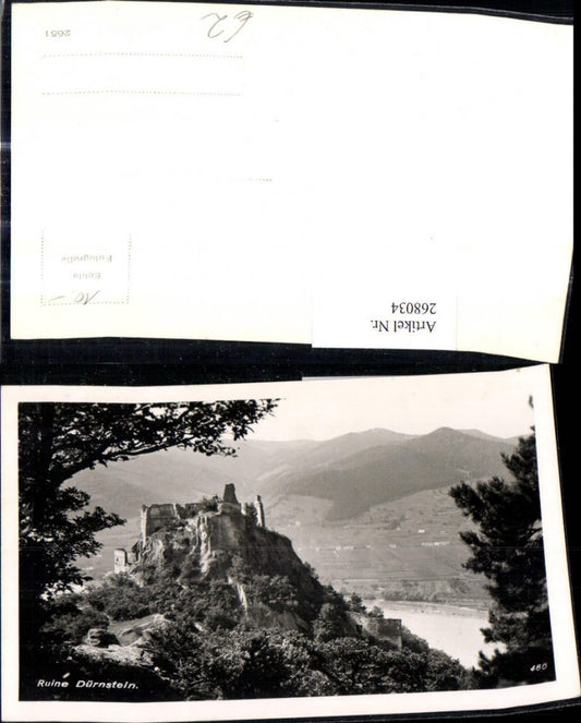 268034,Foto Ak Ruine Dürnstein Wachau