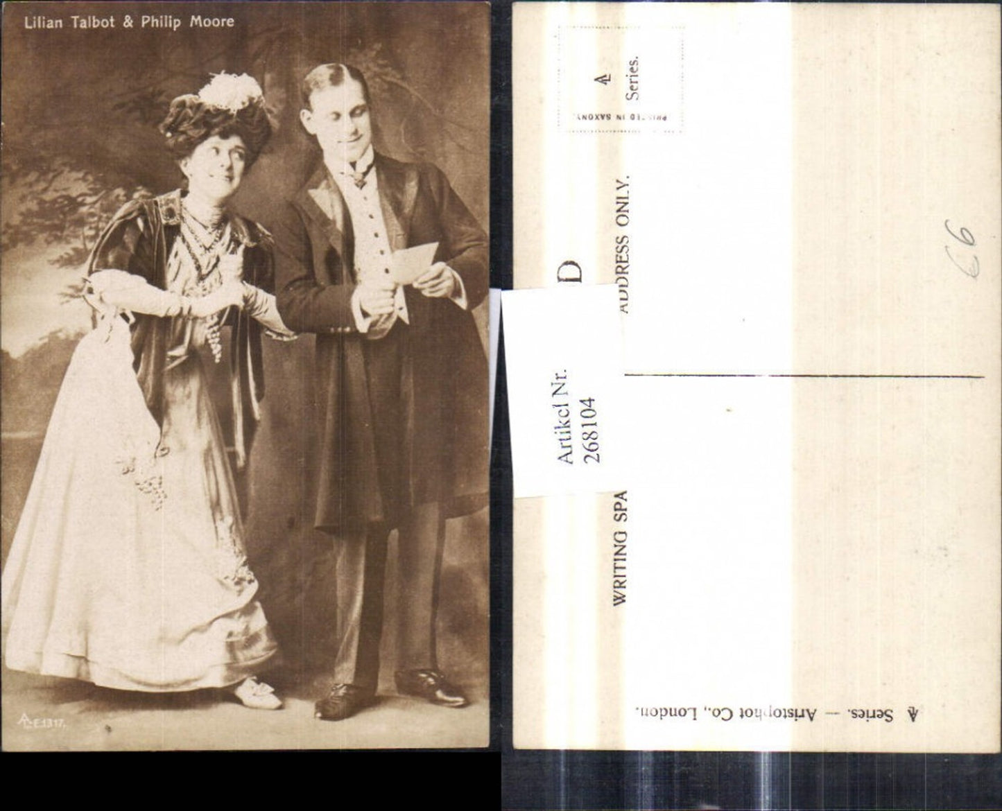 268104,Lilian Talbot u. Philip Moore Schauspieler Sänger Lesen