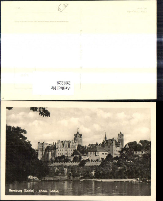 268228,Foto Ak Bernburg Saale Schloss