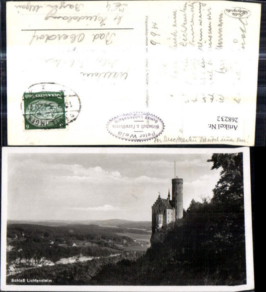 268232,Foto Ak Schloss Lichtenstein Honau i. Lichtenstein