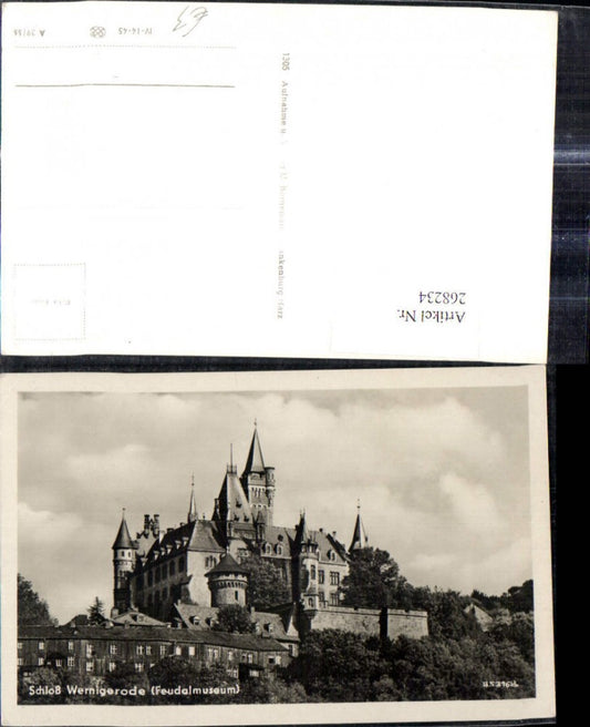 268234,Foto Ak Schloß Schloss Wernigerode Feudalmuseum