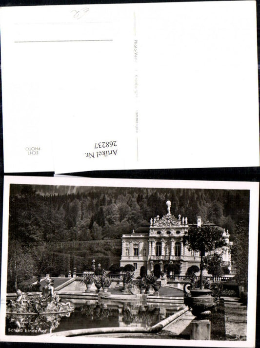 268237,Foto Ak Schloß Linderhof Schloss