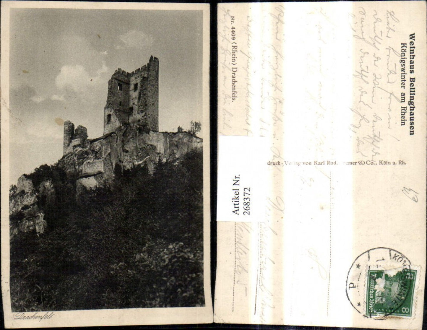 268372,Drachenfels Königswinter a. Rhein Burg Ruine Burgruine