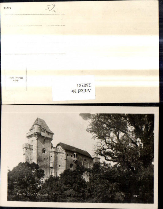 268381,Foto Ak Burg Feste Liechtenstein Maria Enzersdorf